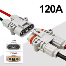 120A WATERPROOF ANDERSON PAIR MALE FEMALE CONNECTOR D033-M F