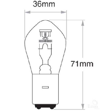 S1 GLOBE 12V 25/25W STANDARD GLX25290