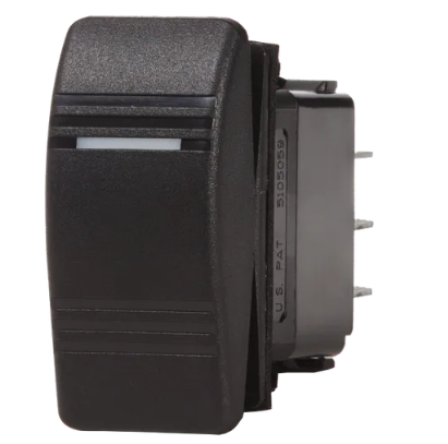 SWITCH CONTURA DPST OFF-ON BLACK BS-8287B
