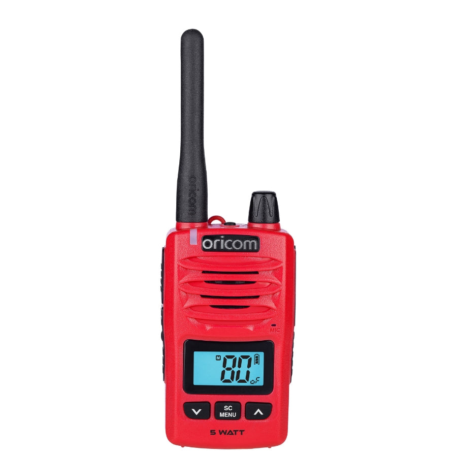 5 WATT IP67 WATERPROOF HANDHELD UHF CB RADIO - RED DTX600RD