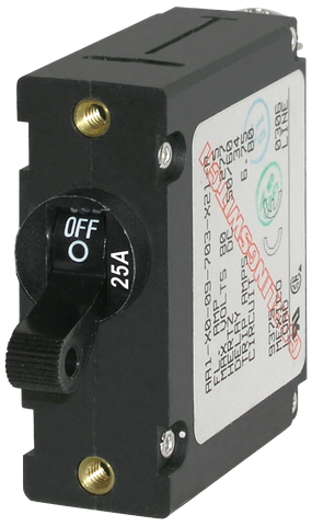 CIRCUIT BREAKER AA1 TOGGLE 20A BLACK BS-7212B