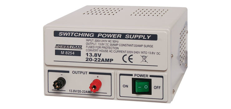 FIXED 13.8V 20A BENCHTOP REGULATED POWER SUPPLY M8254