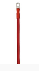 TINNED BATTERY LEAD 2 B&S 46CM RED 116320