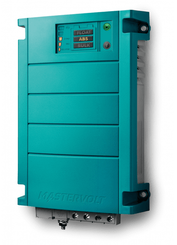 MASTERVOLT CHARGEMASTER BATTERY CHARGER 12 VOLT / 25 AMP: 3 OUTPUT TERMINALS. INPUT 230 V / 50-60HZ 44010250