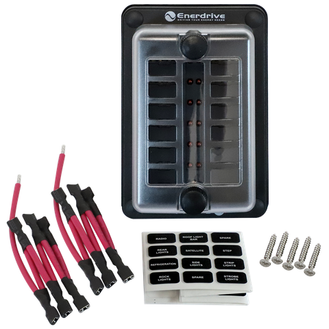 FUSE BLOCK PANEL MOUNT 12 IN 12 OUT EA-FB-04