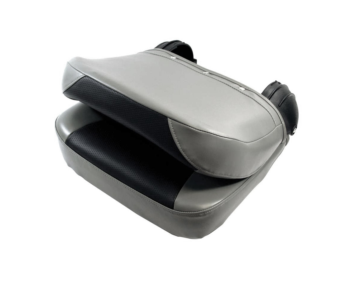 NAVIGATOR FOLDING PADDED BOAT SEAT - MID GREY/BLACK JPW2915