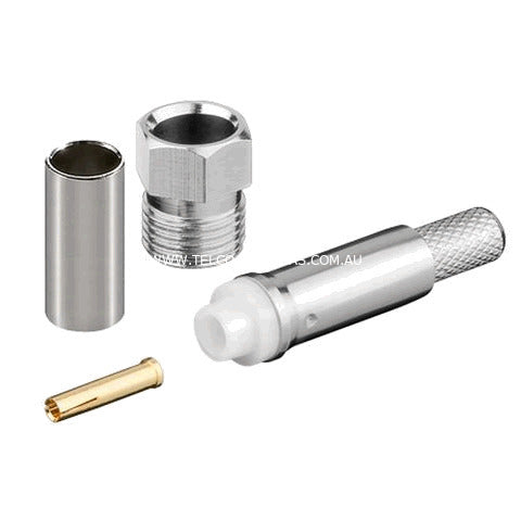 FME FEMALE CRIMP CONNECTOR - RG58/LMR195/BELDEN 9907 FMEF-CRIMP-58