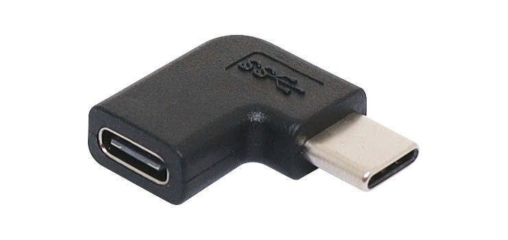 USB ADAPTOR RIGHT ANGLE TYPE C FEMALE TO TYPE C MALE P1981