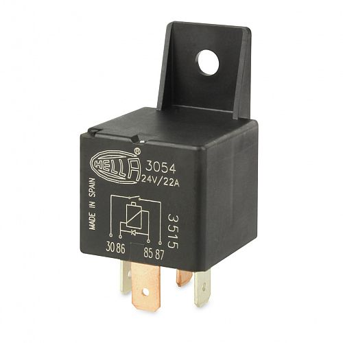 24V 4 PIN NORMALLY OPEN MINI RELAY - 22A - DIODE 3054