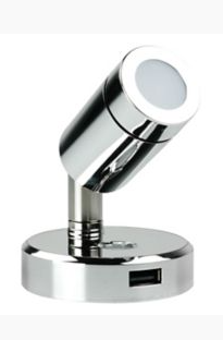 BLA SWIVEL READING LIGHT WITH USB 122360