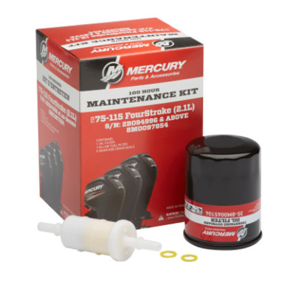 EFI 4 STROKE 100 HR SERVICE KIT 75-115 HP 2.1L 8M0097854 MERCURY