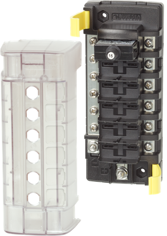 FUSE BLOCK 6 CIRCUIT NEG BAR BS-5052B