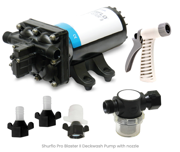 SHURFLO PRO BLASTER II ULTIMATE DECKWASH PUMP 5GPM 12V JPW3547