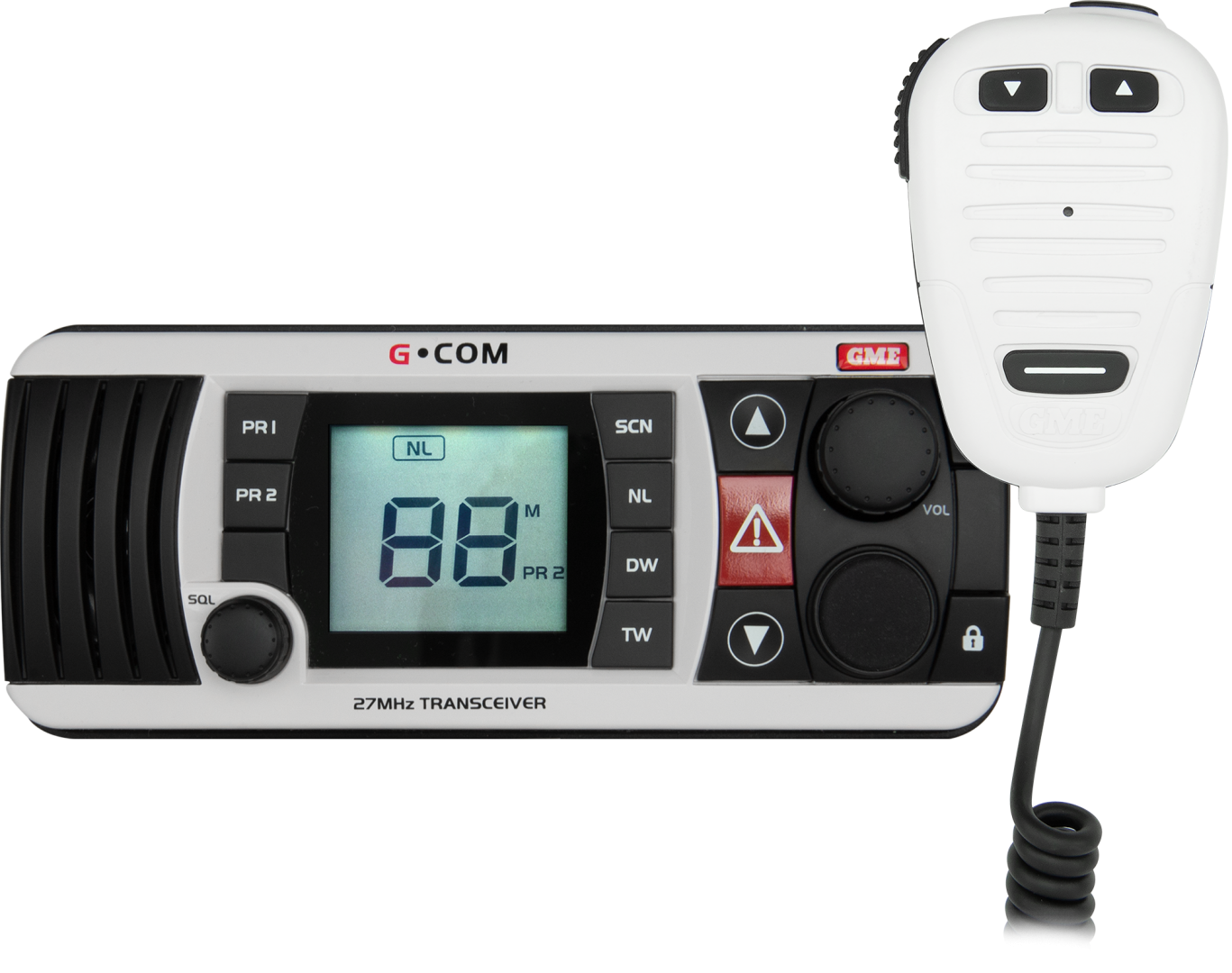 27MHZ FIXED MOUNT MARINE RADIO - WHITE GX400W