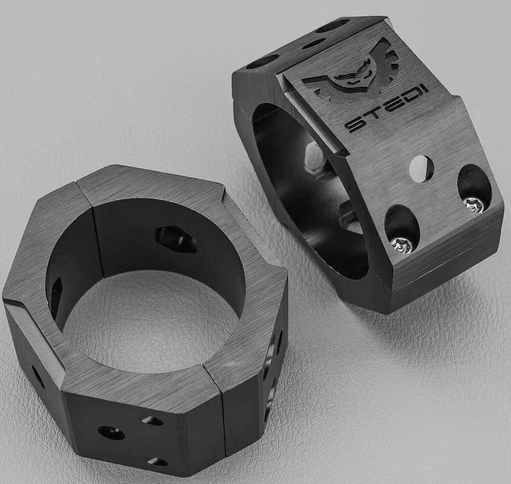 STEDI HEX TUBE BRACKETS 48MM-53MM DIAMETER ALUMINIUM BRK-4853-TBE