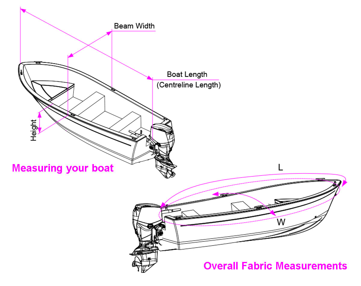 OPEN BOAT STORAGE & TOWING COVER 3.7M - 3.9M JPW11486