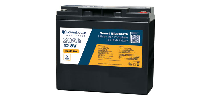 12V 20AH LITHIUM LIFEPO4 BATTERY M5/F13 WITH BLUETOOTH SL4551BT