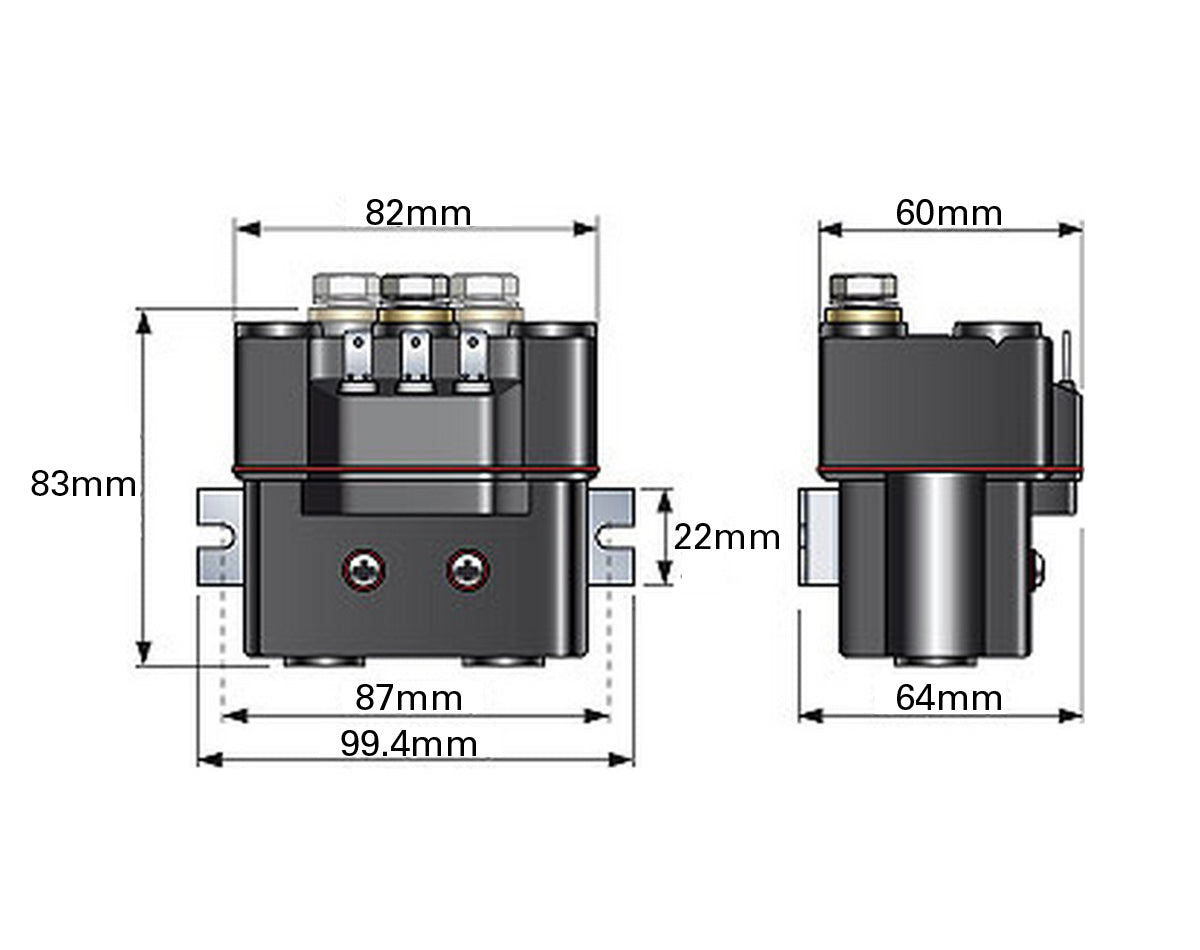 T6315-24 SOLENOID SINGLE POLE 150A 24V QFTT631524000B00