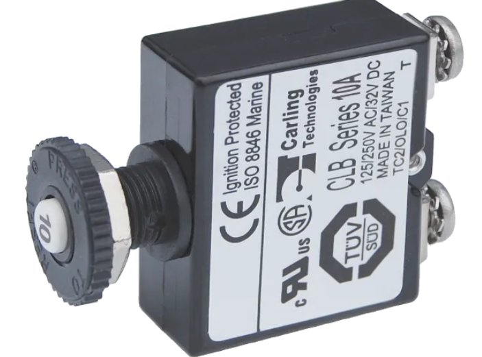 CARLING PUSH BUTTON SCREW TERMINAL CIRCUIT BREAKER CT-PBST-10