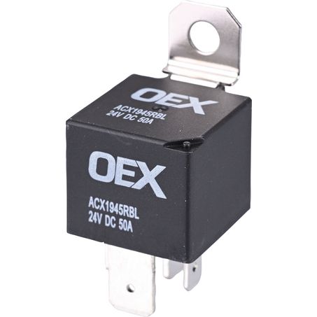 OEX MINI RELAY 24V NORMALLY OPEN 50A - RESISTOR PROTECTED, SEALED ACX1945RBL
