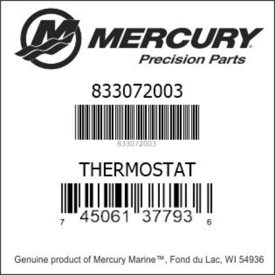 THERMOSTAT 833072003