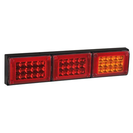 NARVA MODEL 88 REAR INDICATOR/TWIN STOP/TAIL LAMPS WITH IN-BUILT RETRO REFLECTORS, 0.5M CABLE 98850
