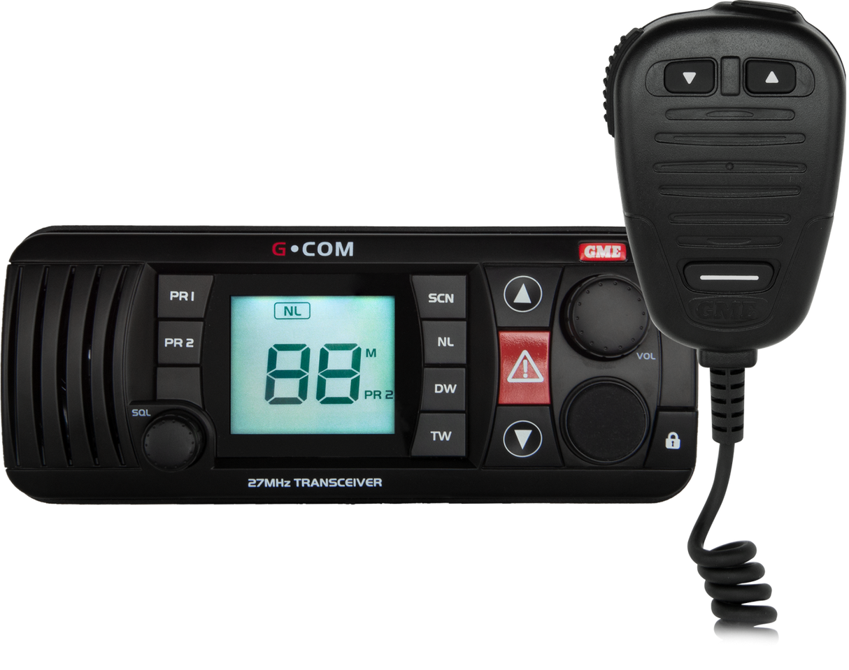 27MHZ FIXED MOUNT MARINE RADIO - BLACK GX400B