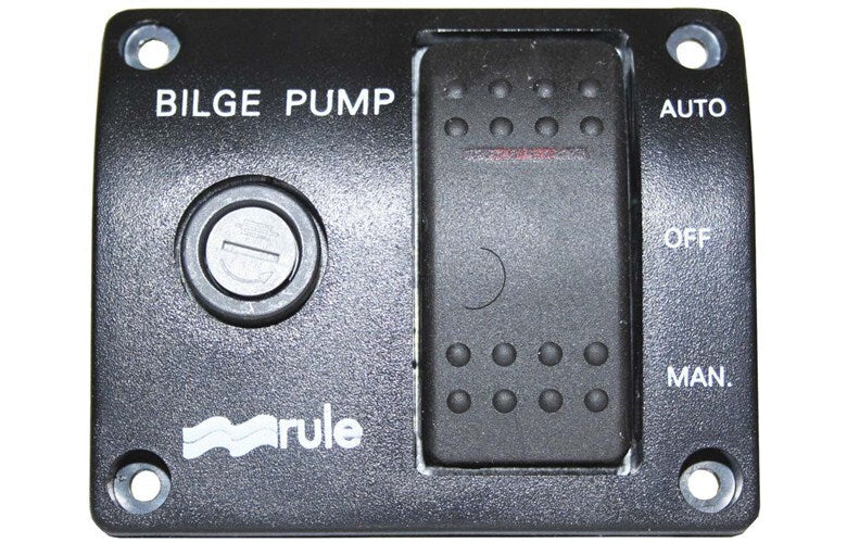 PUMP - BILGE SWITCH PANEL - DELUXE 12V RULE RWB107