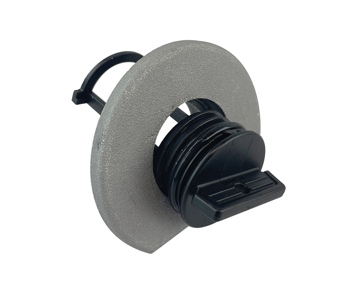 WELD-ON ALUMINIUM DRAIN BUNG COMPLETE WITH PLASTIC BUNG JPW5374