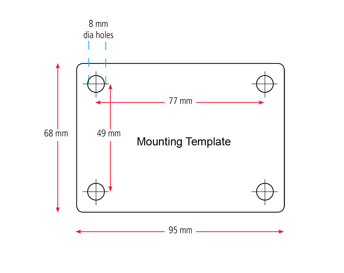 GME ANTENNA BASE RECTANGLE SINGLE SWIVEL ABL013