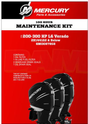 L6 VERADO FOURSTROKE 100 HR STROKE SERVICE KIT L6 VERADO FOURSTROKE 8M0097858