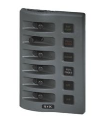 PANEL 12VDC WP FUSE PANEL - GRAY 8P BLUE SEA BS-4308