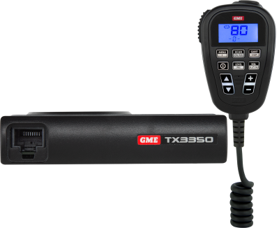 5 WATT SUPER COMPACT UHF CB RADIO - LCD SPEAKER MIC TX3350