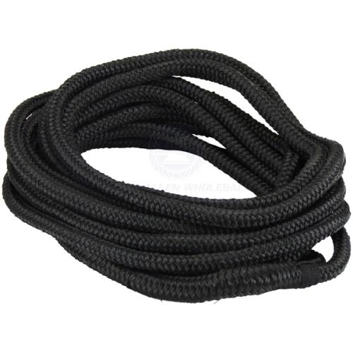 MOORING LINE BRAIDED POLYESTER BLACK WITH EYE 16MM X 10M 482610