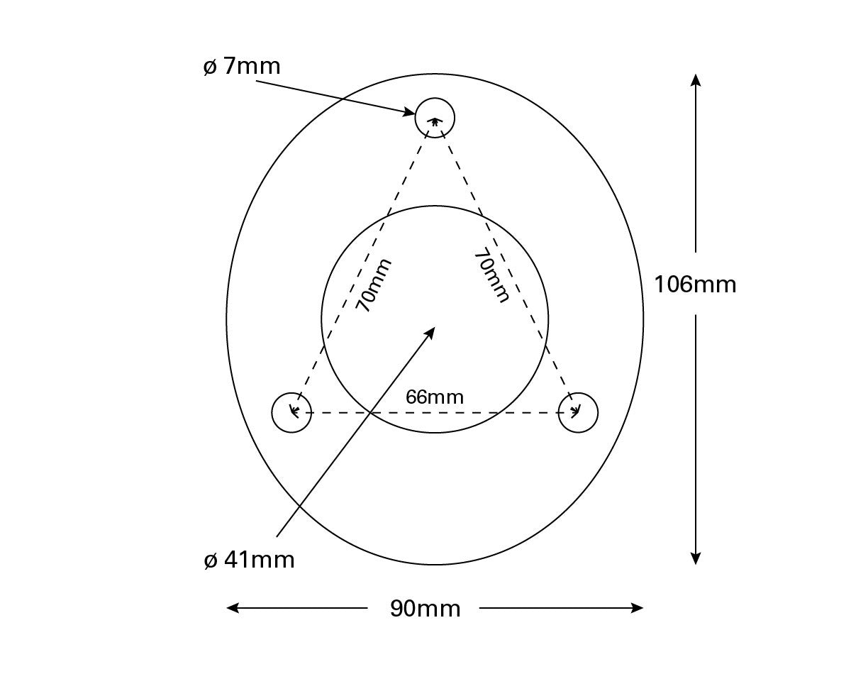 ROD HOLDER STAINLESS STEEL STRAIGHT HEAD WITH PVC INSERT AND DRAIN JPW5934