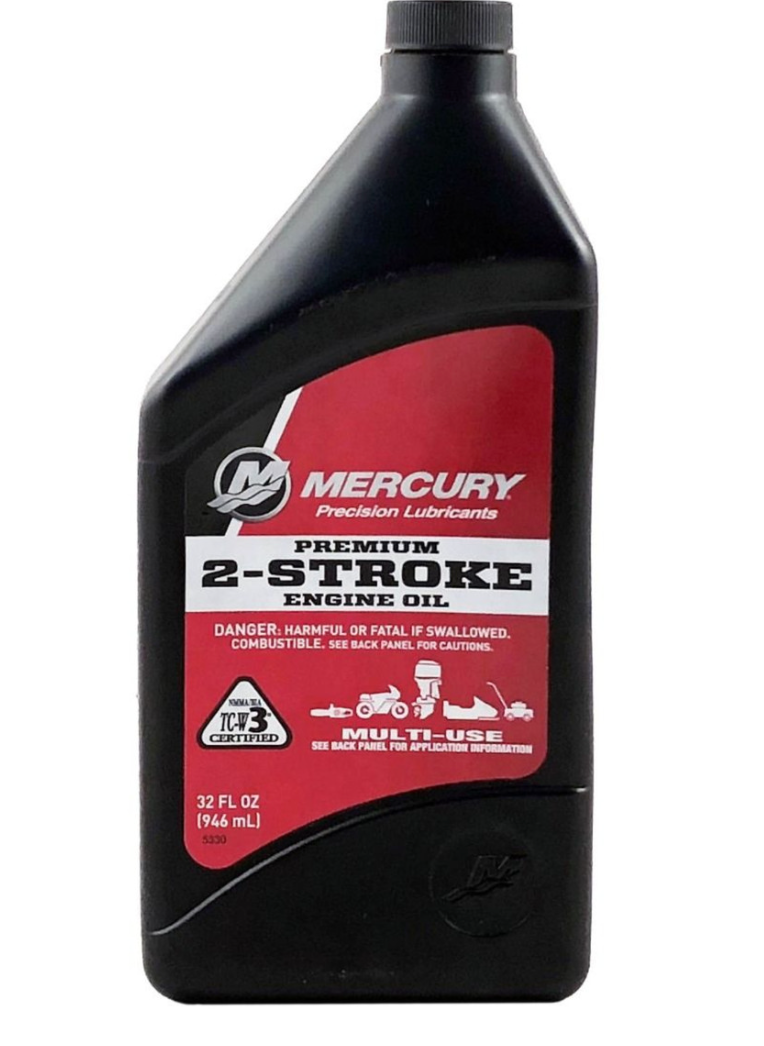 PREMIUM 2 CYCLE TC-W3 OUTBOARD OIL 858021K01 MERCURY
