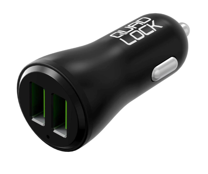 QUADLOCK DUAL USB 12V CAR CHARGER QLA-DCC-2