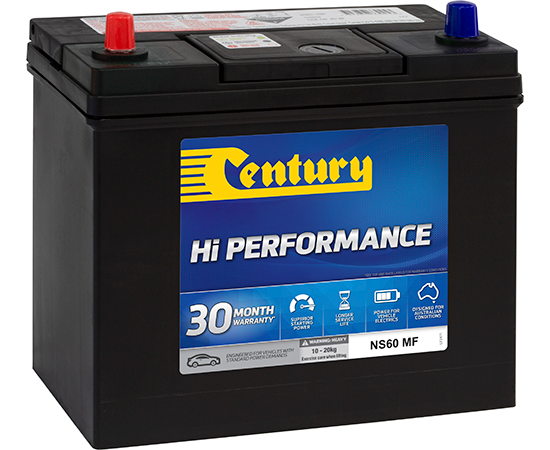 NS60 MF CENTURY HP BATTERY 105150 NS60 MF