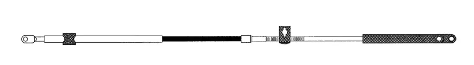 SEASTAR CCX179 MERCURY/MARINER 600A XTR CONTROL CABLE 14FT 304114