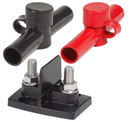 POWER POST DUAL 3/8 W/INSULATORS BS-2017B