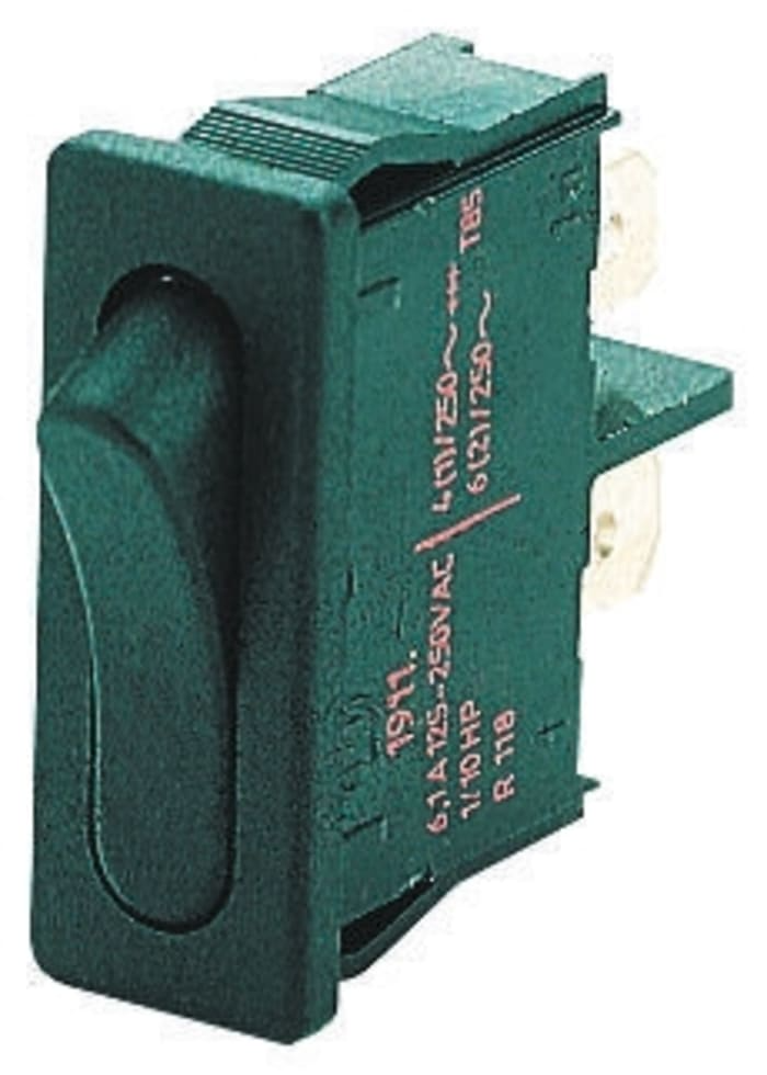 MARQUARDT SPST, ON-OFF ROCKER SWITCH PANEL 1911.1102