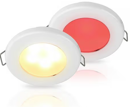 EUROLED 75 DUAL COLOUR LED DOWN LIGHTS -- WARM WHITE/RED, 12V 2JA015247621