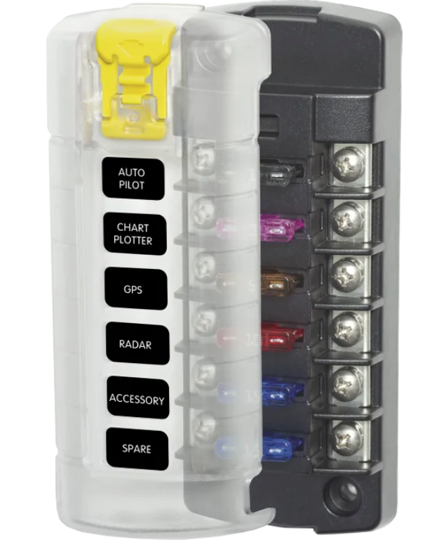 FUSE BLOCK ST BLADE 6CIRC INDEPENDENT BS-5035B