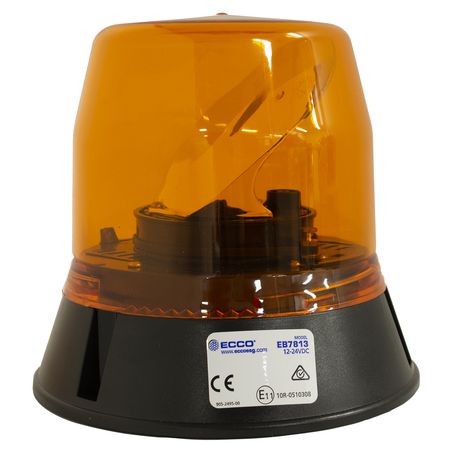 ECCO LED BEACON, ROTATOR, 12-24V, AMBER, 3 BOLT EB7813A