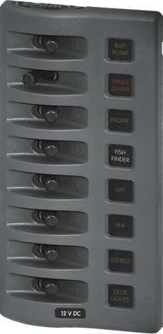 PANEL 12VDC WP FUSE PANEL - GRAY 8P BS-4308B