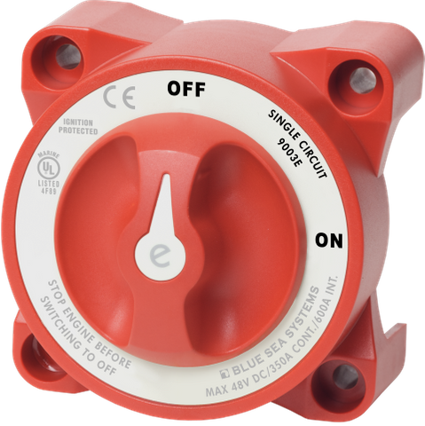 ON-OFF BATTERY SWITCH 350A (LARGE BLUE SEA) BS-9003EB