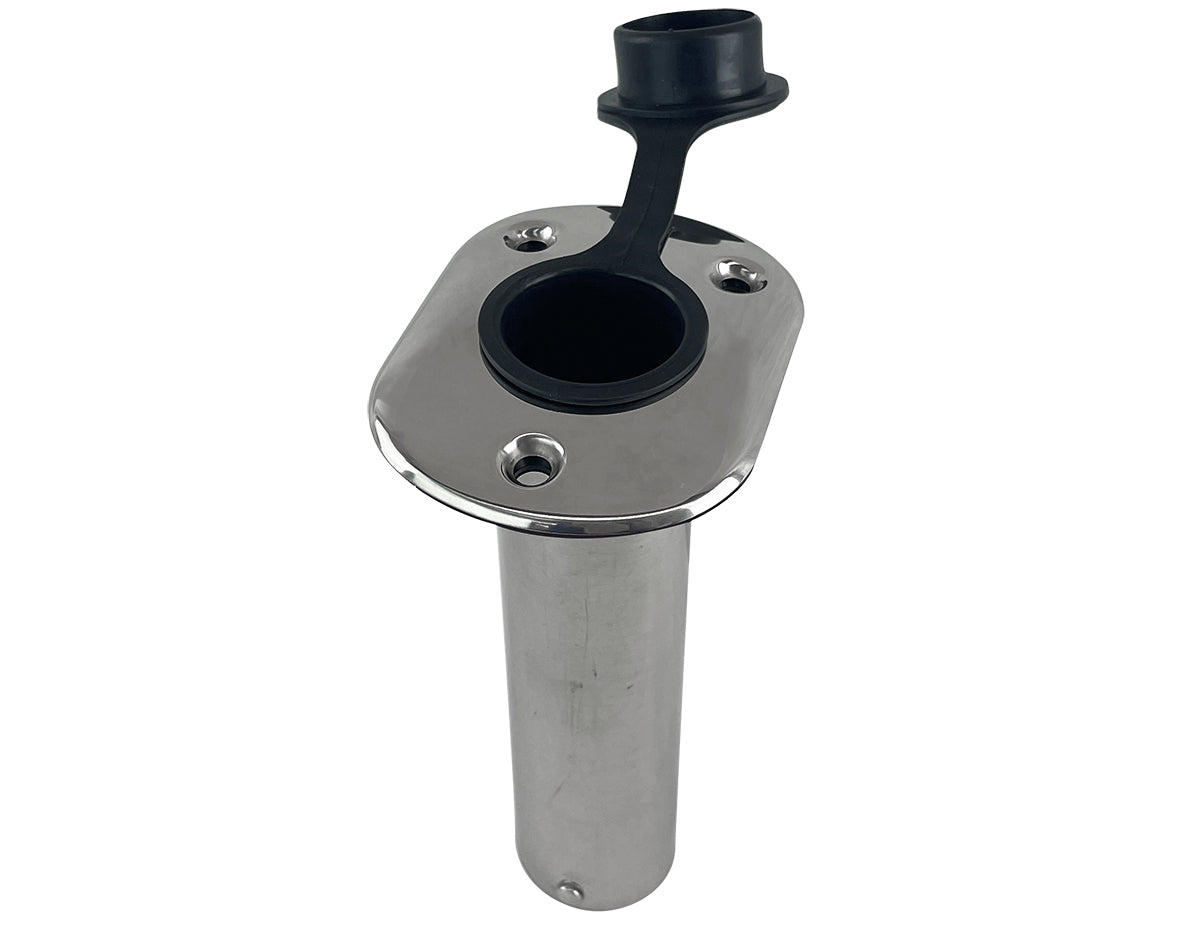 ROD HOLDER STAINLESS STEEL STRAIGHT HEAD WITH CAP & INSERT JPW5952