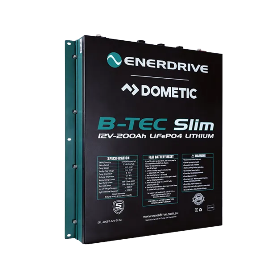 B-TEC 200AMP / 12V LIFEPO4 SLIM METAL CASE EPL-200BT-12V-SLIM