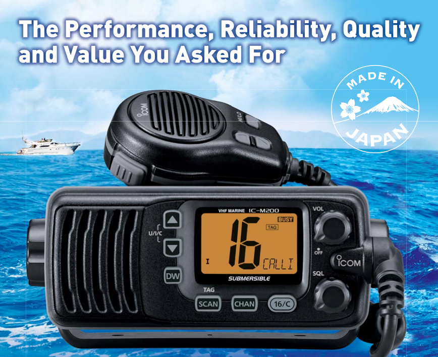 VHF MARINE RADIO ICOM IC-M200
