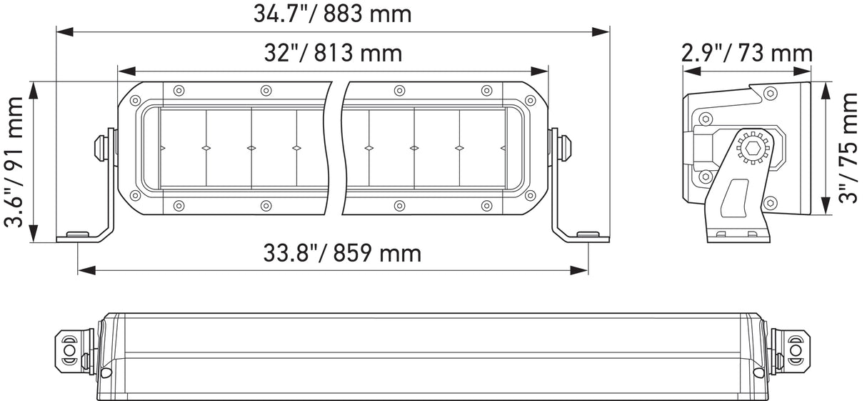 BLACK MAGIC TOUGH LED 30INCH DOUBLE ROW LIGHTBAR 1GJ358197411